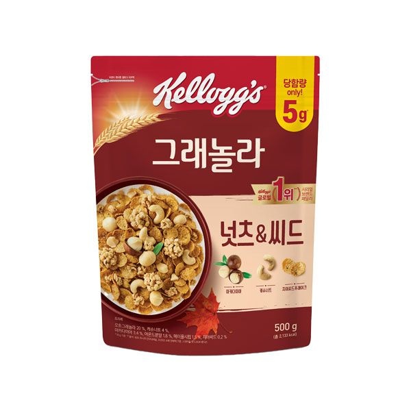 미니 시리얼 2봉 증정 + 넛츠앤씨드 그래놀라 500g*1개