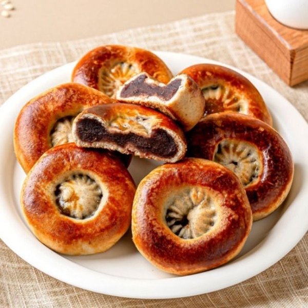 달달고소 통팥앙금 가득! 경주명물 국내산 찰보리 경주빵