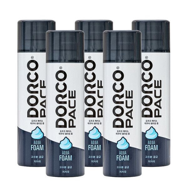 페이스 대용량 아쿠아 쉐이빙폼 250ml 5개