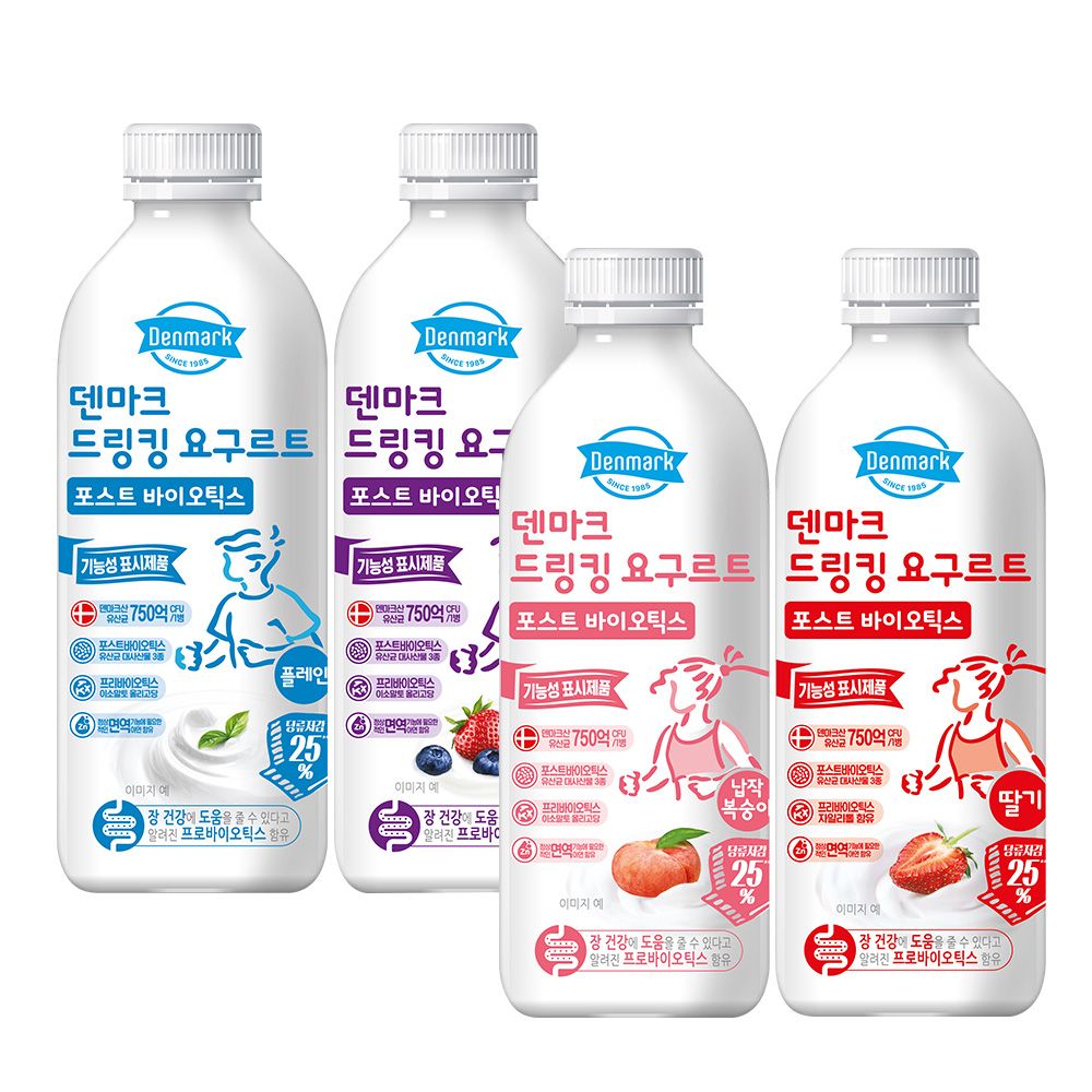 동원 덴마크 드링킹 요구르트 포스트바이오틱스 750ml*4입 4종