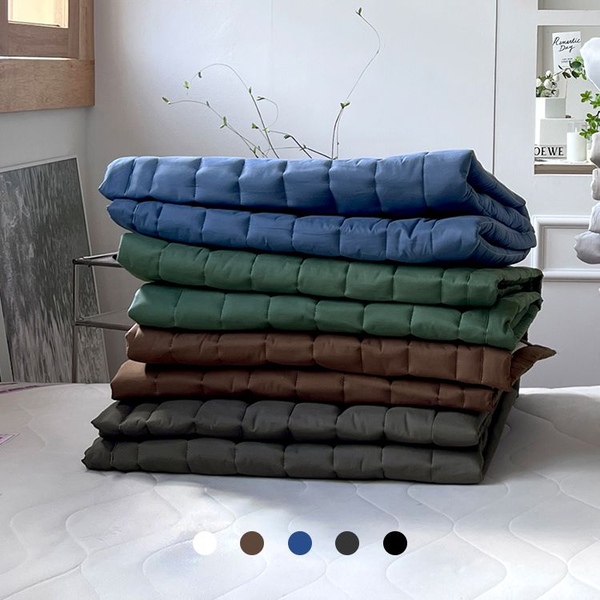 [25%쿠폰] 아사 60수 고밀도 순면 고정밴딩 누빔 침대패드 SS/Q/LK 6color
