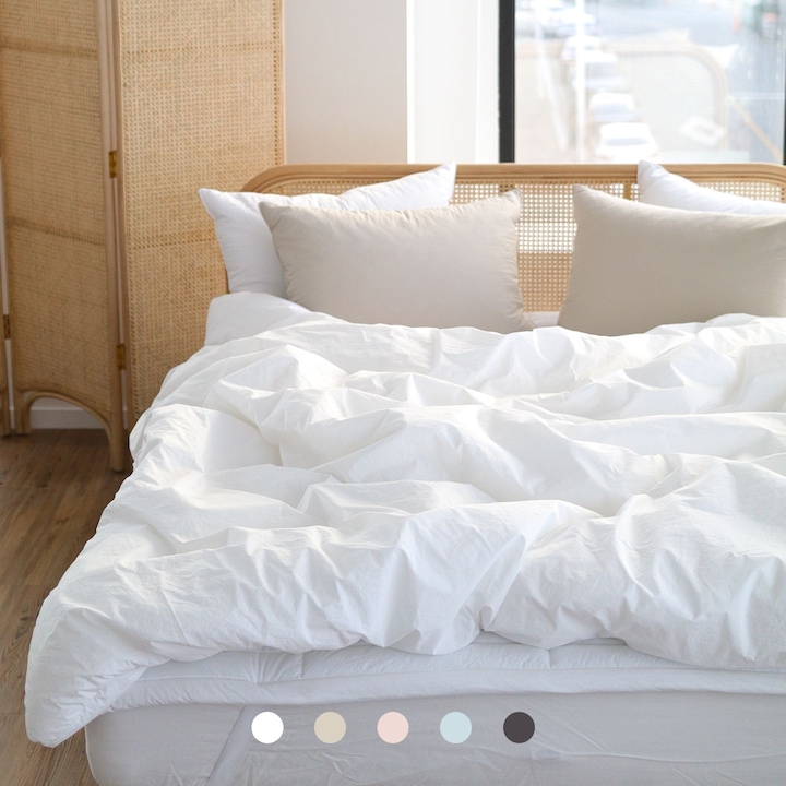 [오늘의집] 베이직톤 [오늘의집 단독] 고밀도 순면60수 사각사각 호텔침구 클린코튼 사계절/여름 냉감차렵이불세트