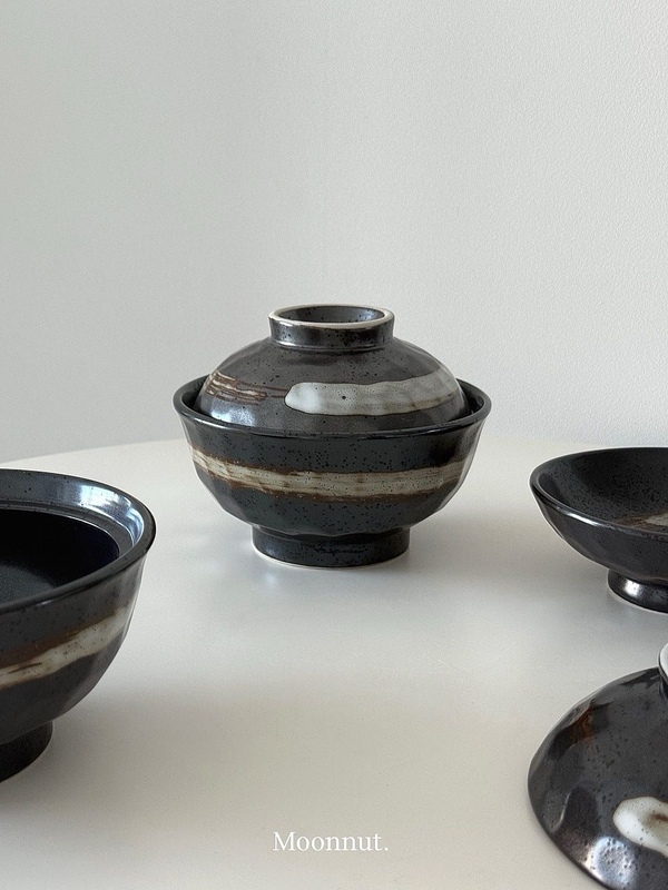 Gray Antique Bowl set 돈부리볼 뚜껑포함 덮밥그릇