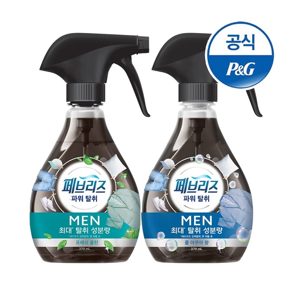 포맨 섬유탈취제 370ml 2개