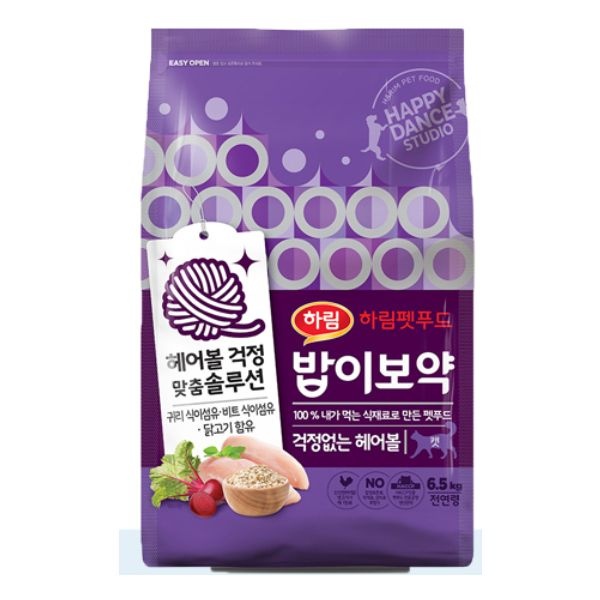 밥이보약 Cat 걱정없는 헤어볼 6.5kg