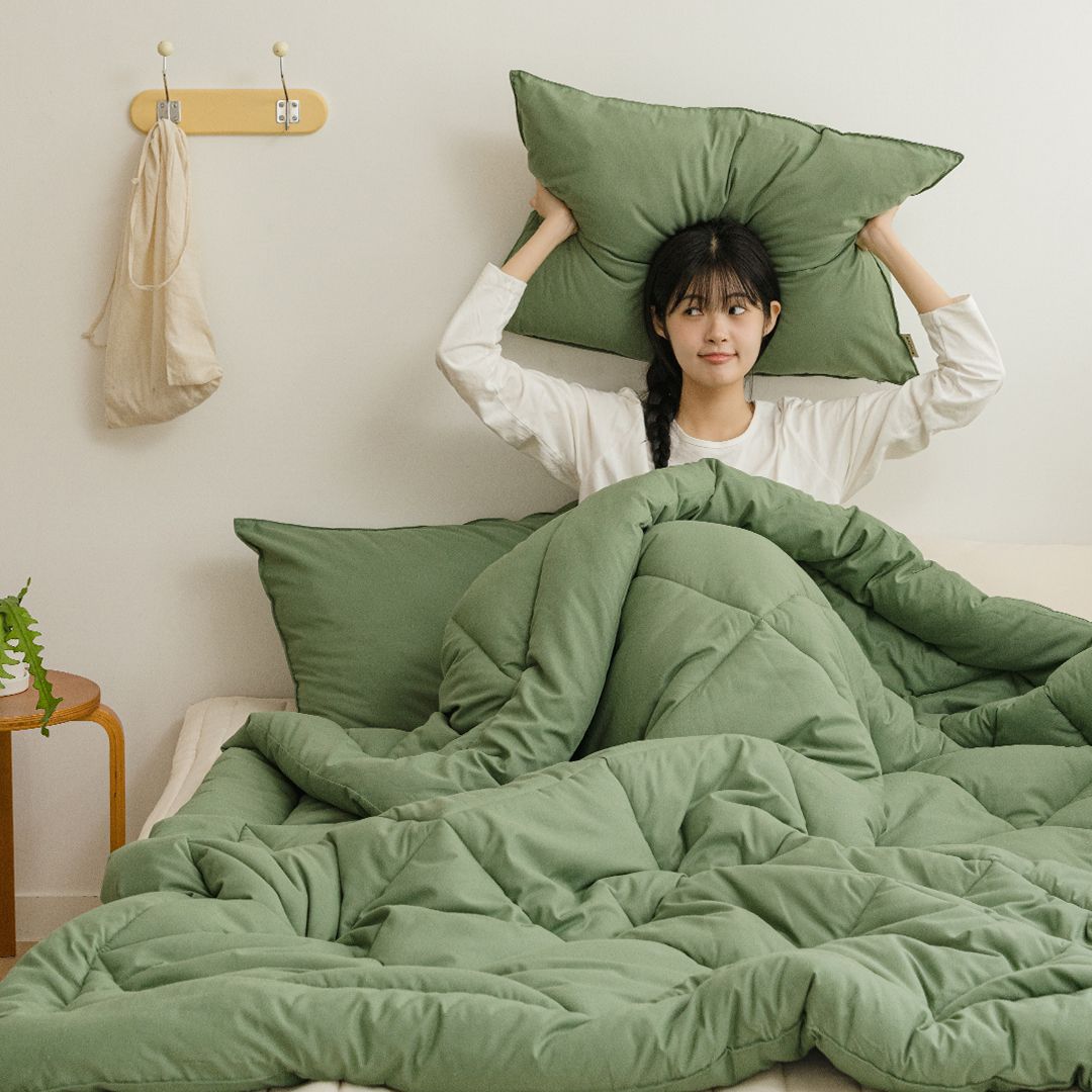 바자르 보들보들 몽글머핀 복숭아촉감 먼지없는 옥수수솜 간절기/사계절 차렵이불세트 SS/Q