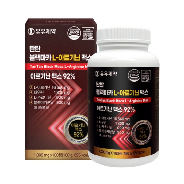 탄탄 블랙마카 L-아르기닌 맥스(1,000mgX180정)