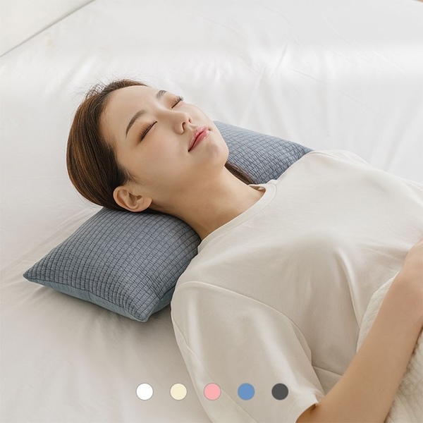 피그먼트 작고낮은 거북목 목주름관리 숙면 메밀베개(속포함) 7colors