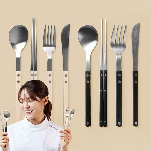 [10%쿠폰+7%카카오] 안심수저 스텐 커트러리세트 한식/양식/디너/브레드 2P-4P