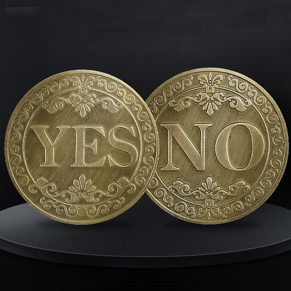 Yes or No 의사결정 앞뒤 코인 동전 던지기 DD-13317