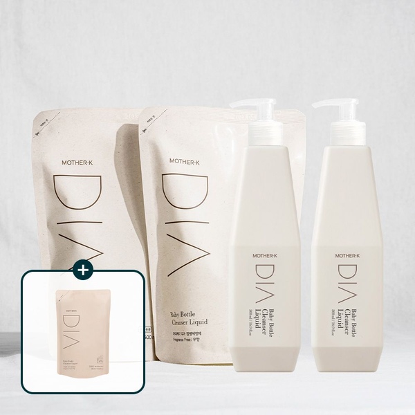 디아 젖병세정제 풀세트(젖병세정제 본품 2개+리필400ml 2개)/리필400ml 1개 증정
