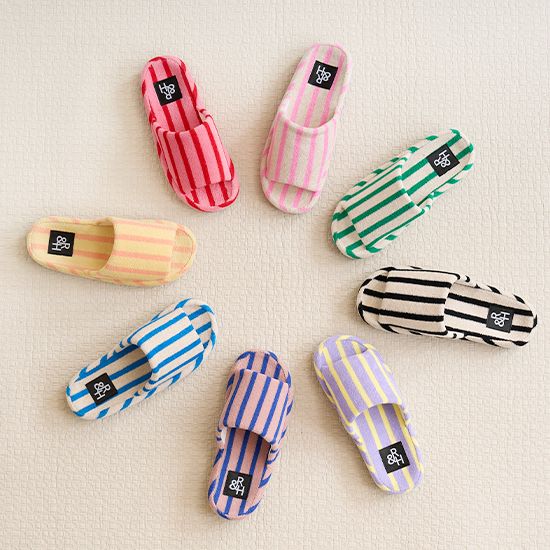 룸앤홈 테리 아치 룸슈즈 층간소음 거실화 남성 여성 룸슬리퍼 2size 8colors
