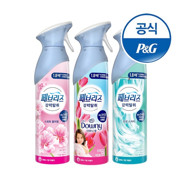 공기탈취제 에어165g (일반,화장실용) 3개