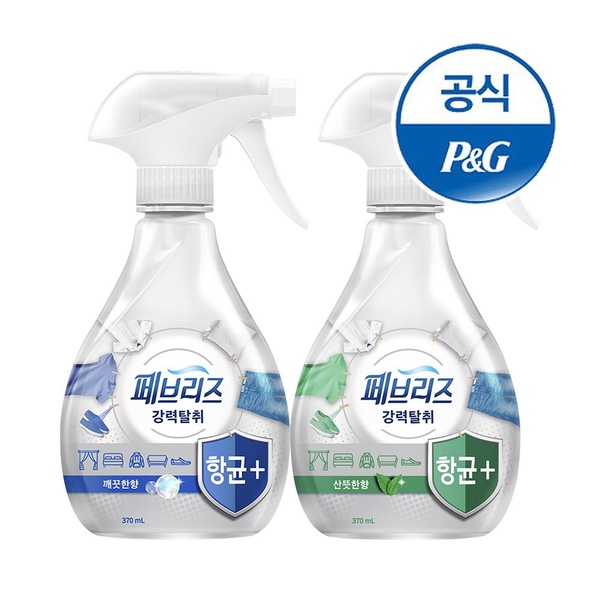 섬유탈취제 항균플러스 370ml 2개