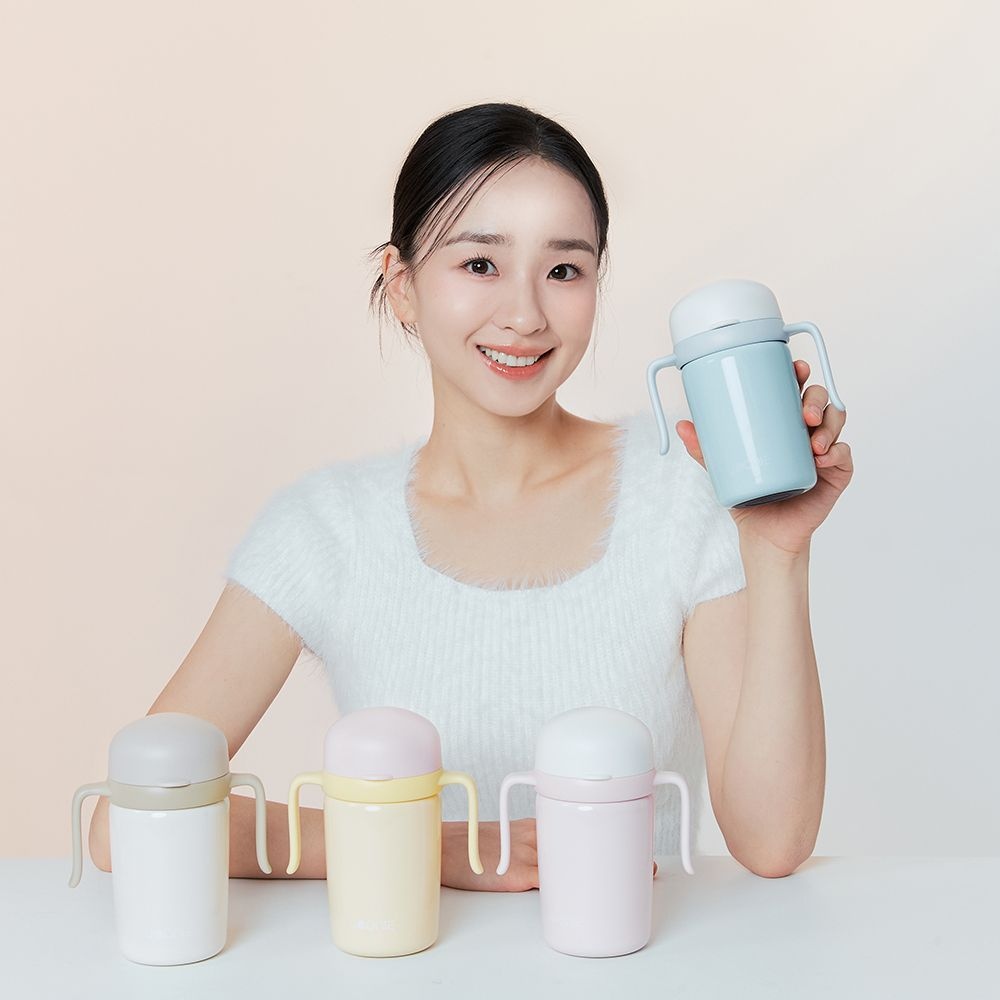 스테인리스 자기주도컵 2세대 240ml 뚜껑일체형