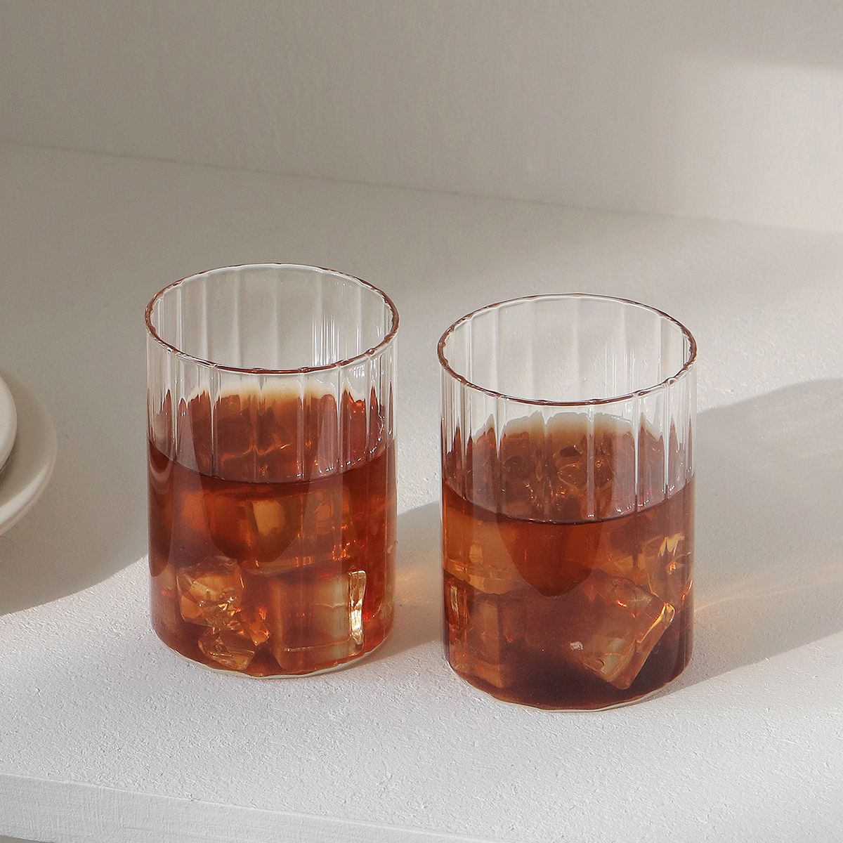 아코디언 내열 글라스 플리츠 230ml 2P세트 홈카페 유리컵 하이볼잔 맥주잔 가격 비교 데이즈룸 아코디언 내열 글라스 플리츠 230ml 2P세트 홈카페 유리컵 하이볼잔 맥주잔