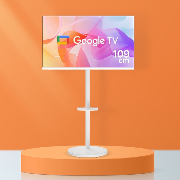 구글 109cm(43인치) 화이트 삼탠바이미 스마트TV 무빙라이프세트 FHD 안드로이드티비