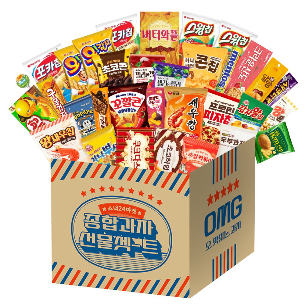 인기간식 종합과자선물세트 33p 가격 비교 스낵24 인기간식 종합과자선물세트 33p