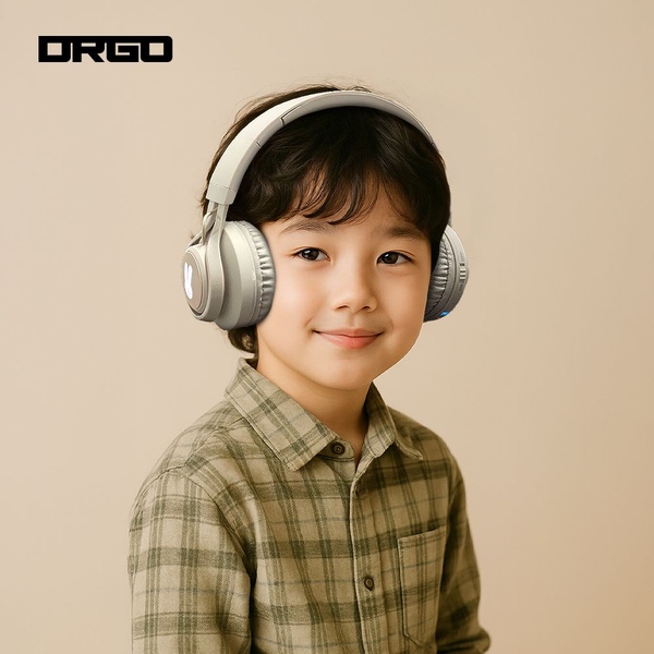 어린이안전 청력보호 키즈 무선 LED 파스텔 헤드폰 BH06CK