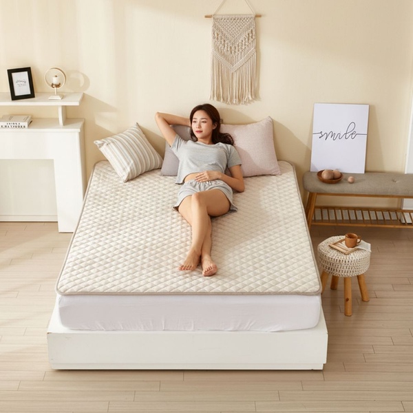 EMF 탄소매트 전기장판 캠핑 전기매트 전기요 베이지(6size)
