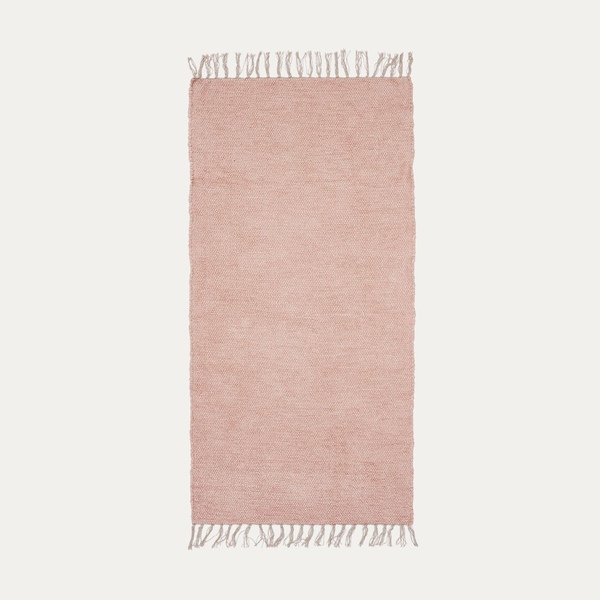 Salmon Pink Cotton Rug - 살몬 핑크 코튼 러그 3size