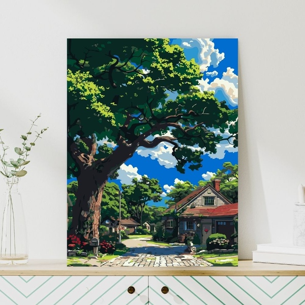 DIY 명화그리기 30x40 푸른 나무 아래