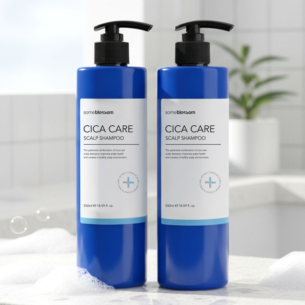 오늘의집 썸블라썸 대용량 비듬 두피 진정 시카케어 스칼프 샴푸 550ml 2개