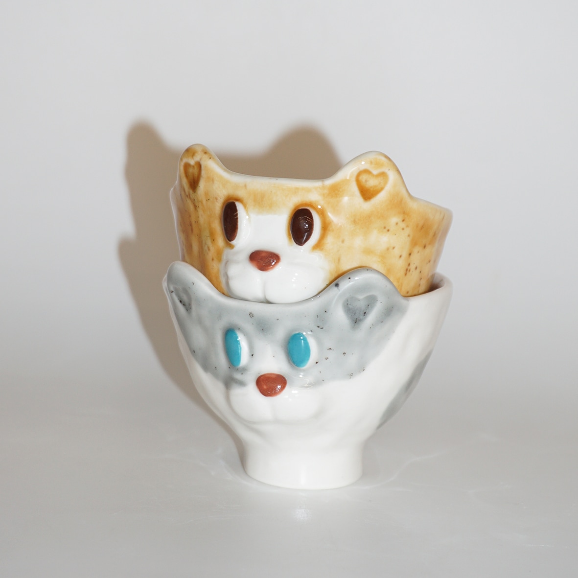 hodu+cream-jan (2p) / 고양이 술잔 찻잔 (2p) 가격 비교 취급주의 hodu+cream-jan (2p) / 고양이 술잔 찻잔 (2p)