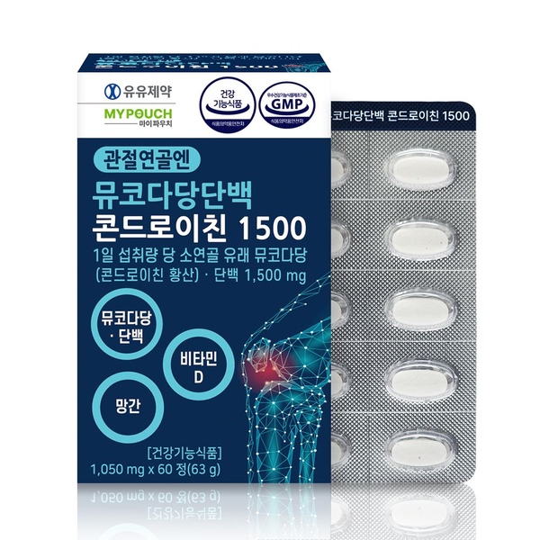 관절연골엔 뮤코다당단백 콘드로이친 1500 1050mg x 60정