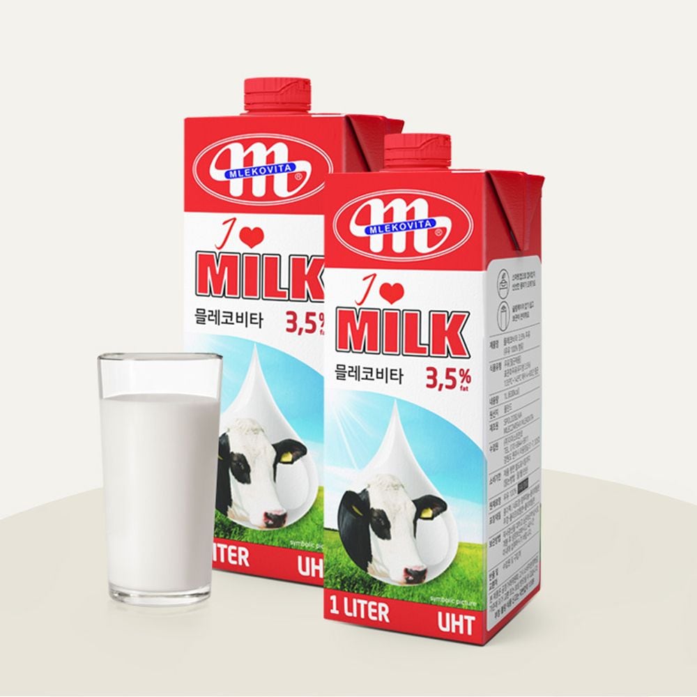 수입 고급 멸균 우유 아이러브밀크 3.5% 1L*12개 가격 비교 믈레코비타 수입 고급 멸균 우유 아이러브밀크 3.5% 1L*12개