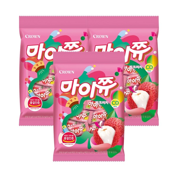 마이쮸 핑크리치 100g 3봉