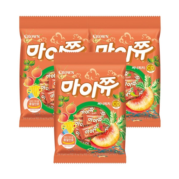 마이쮸 써니피치 100g 3봉