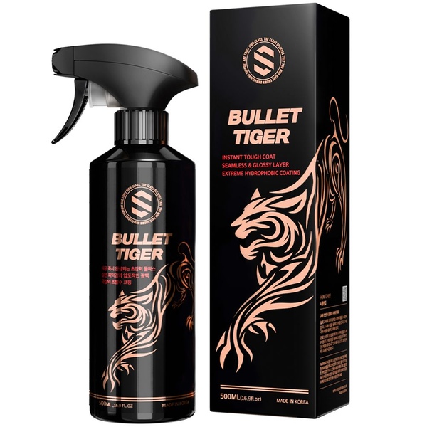 불렛 타이거 물왁스 퀵디테일러 유리막코팅제 500ml 세차 자동차용품