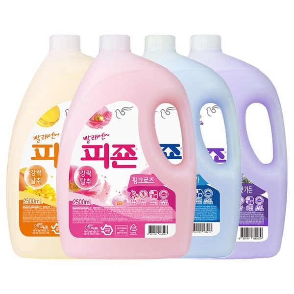 피죤 강력탈취 섬유유연제 2500ml 2개 (4종 중 택 2개)