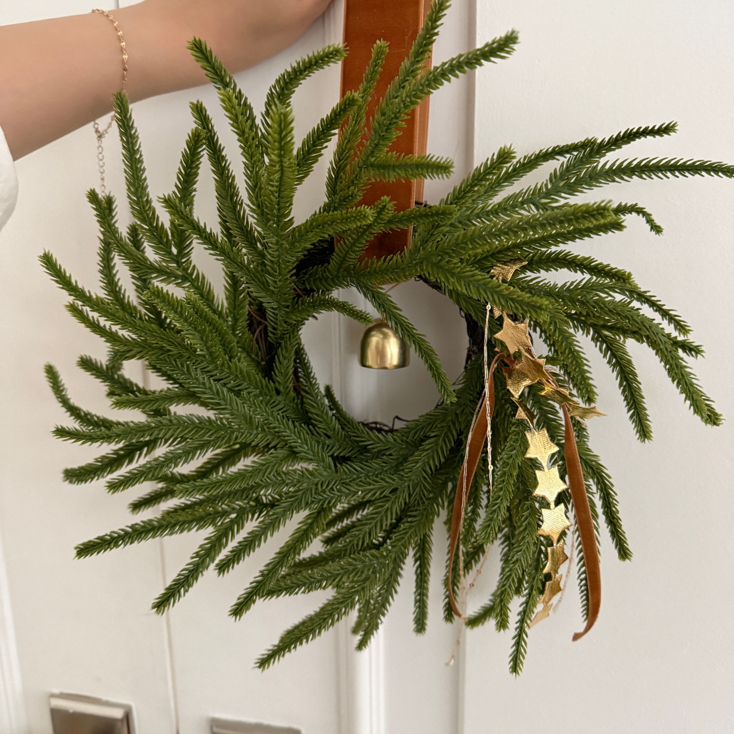 썰스데이그린 크리스마스미니리스 (25cm) 쁘띠리스 연말소품 Nofol pine petit wreat