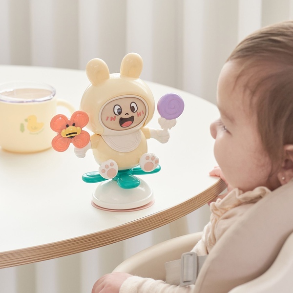 버니 흡착 스피너 이유식 하이체어 6개월 7개월 8개월 9개월 아기 장난감 필수템