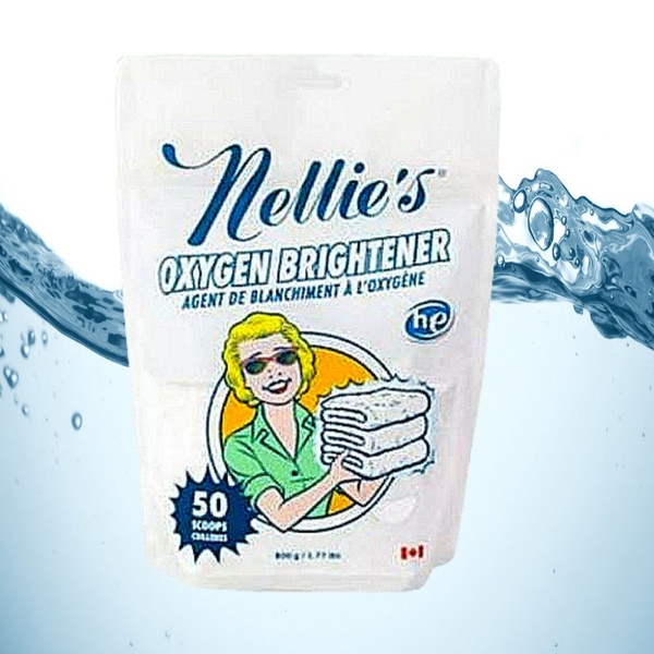 넬리 천연 워싱 탄산 소다 알칼리 가루 세탁세제 산소표백제 800g 파우치 +세탁망