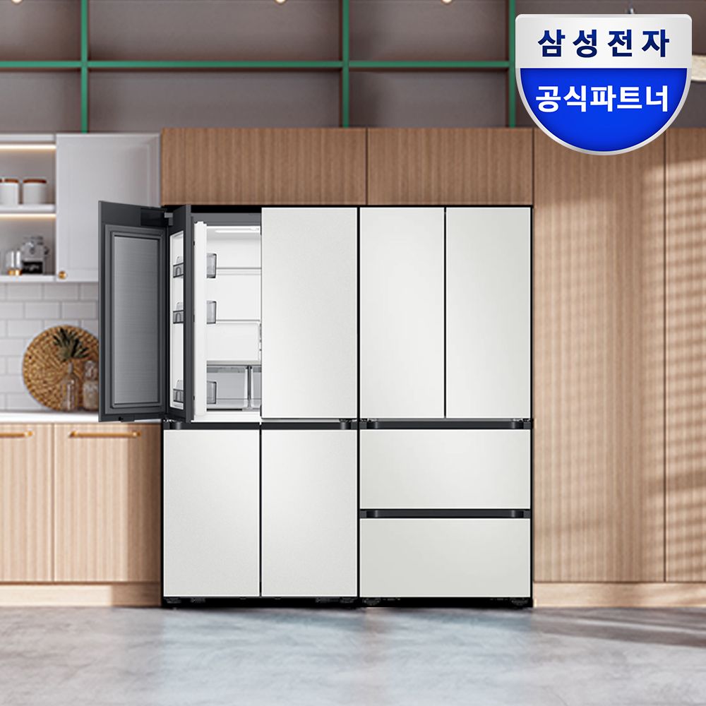 오늘의집 삼성 키친핏 냉장고 김치냉장고 RM70F63M2A+RK70F42M2A 코타화이트