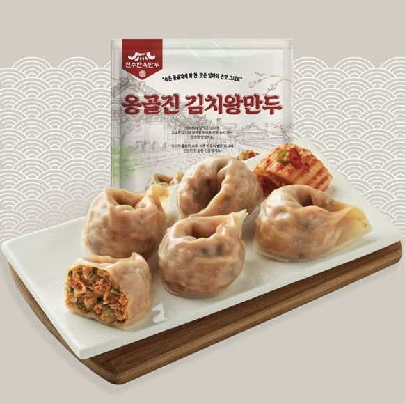 속이 꽉찬 엄마손맛 수제 옹골진 고기/김치 왕만두 1kg 1봉