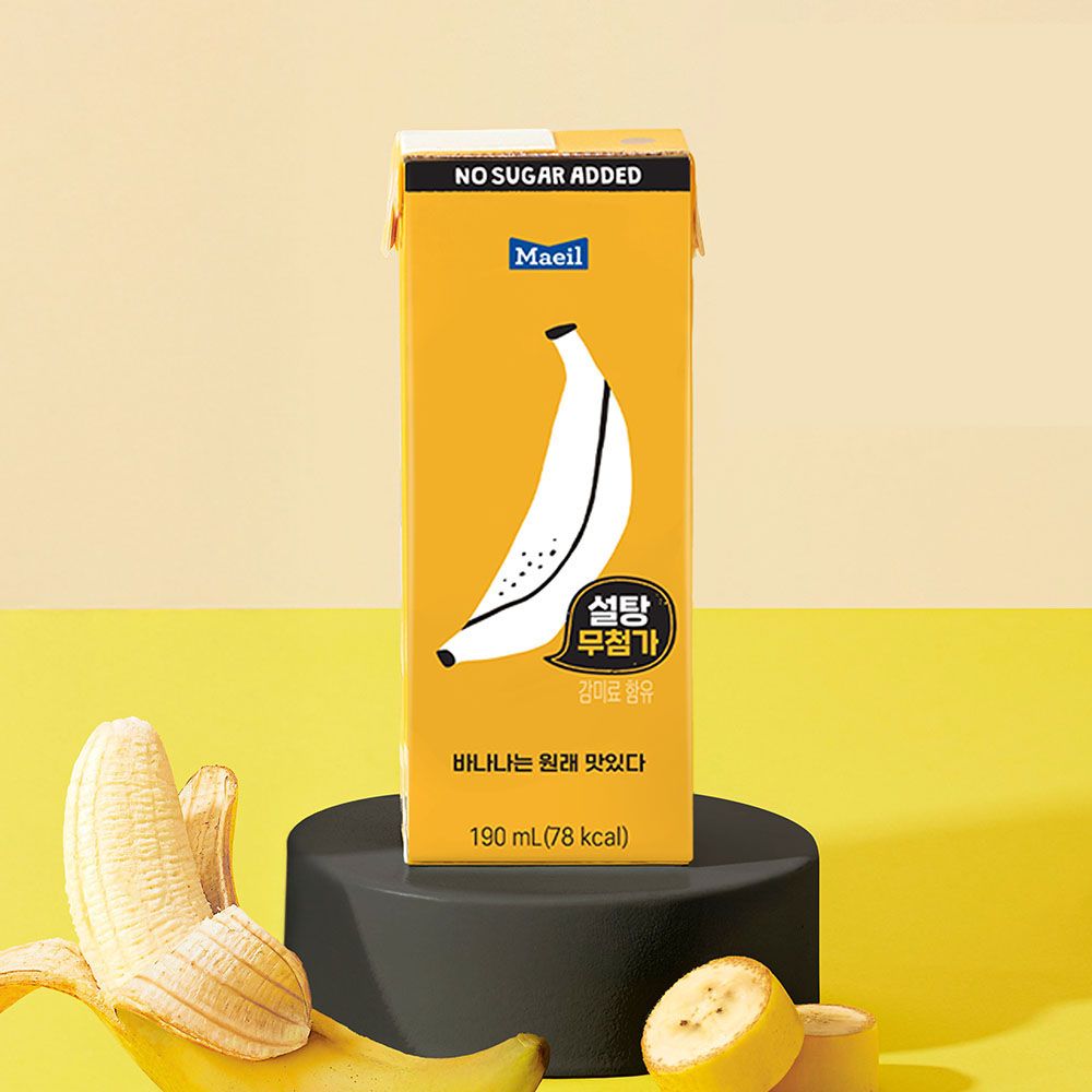 바나나는 원래 맛있다 멸균 바나나 우유 190ml*48팩