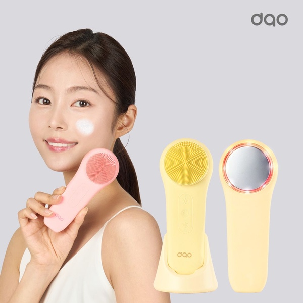 글로우텀 진동클렌저 LED 테라피 온열 쿨링 세안 브러쉬 피부관리기 IPX7방수 홈케어기기