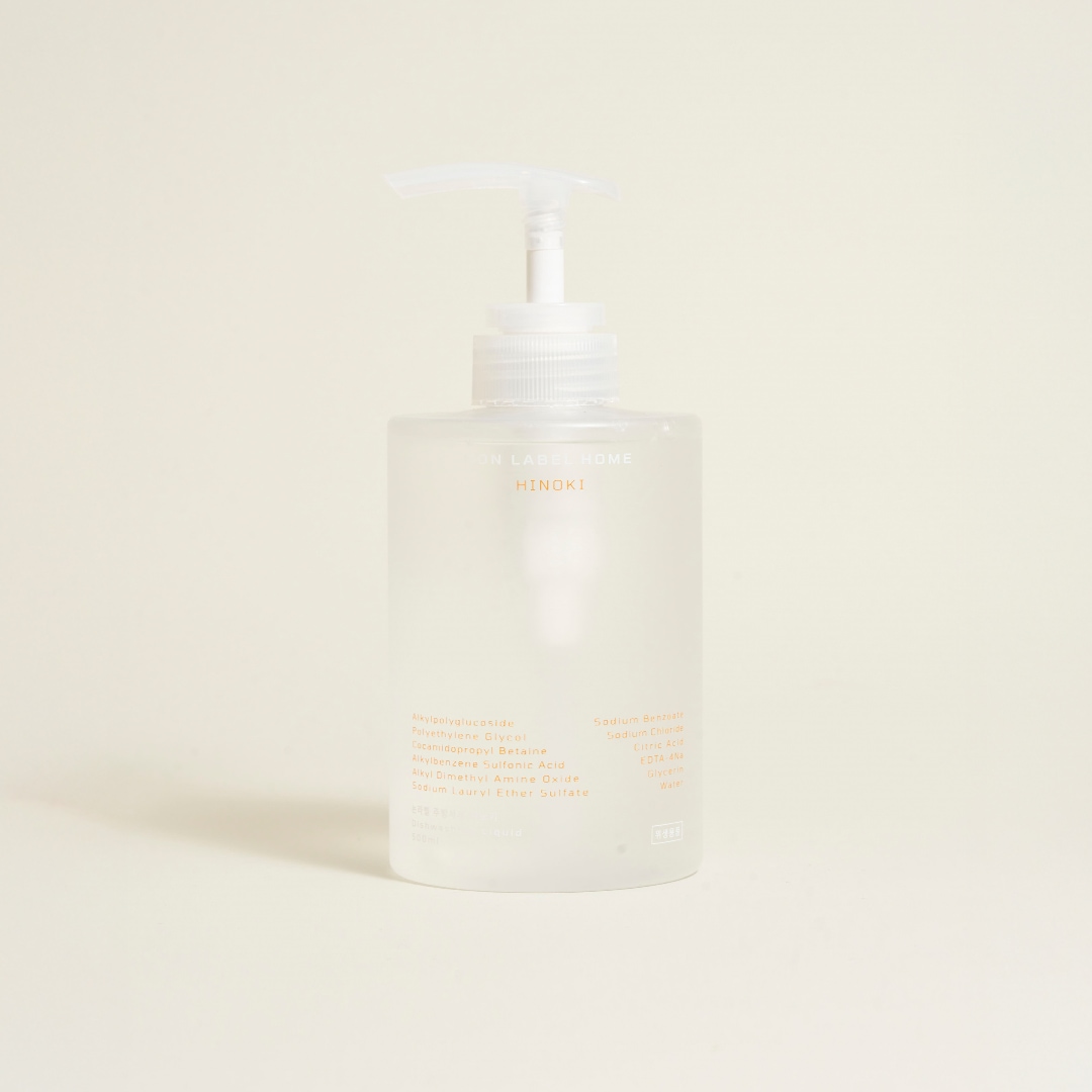 논라벨홈 맨손 설거지 피부자극 없고 순한 고농축 1종 주방세제 히노키 세트 500ml