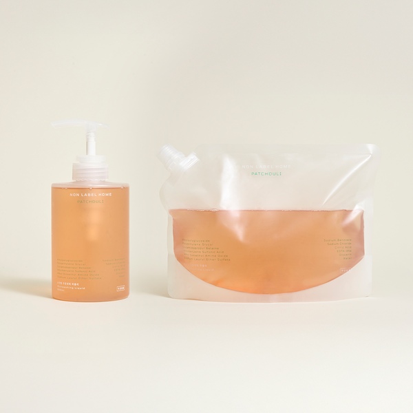 맨손 설거지 저자극 순한 고농축 1종 친환경 주방세제 파촐리 500ml + 1L 리필