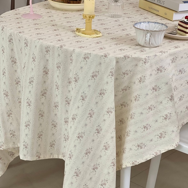 엔틱 플라워 빈티지 테이블보 식탁보 협탁보 5size