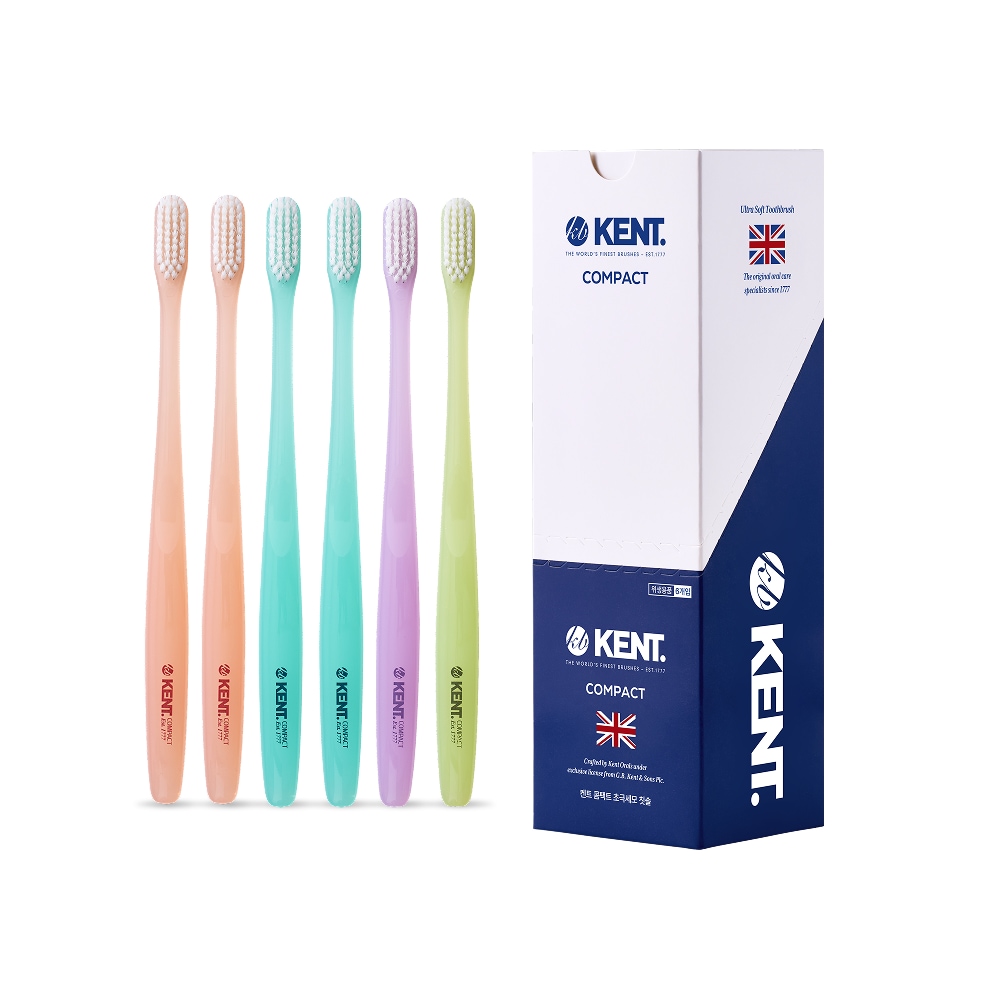 켄트 켄트칫솔 콤팩트 초극세모 6개입