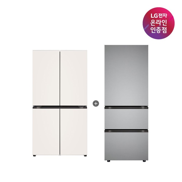 LG 오브제컬렉션 냉장고 + LG 김치톡톡 (T876MEE111+Z330MPSF11)