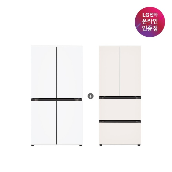 LG AI 오브제컬렉션 냉장고 + LG 김치톡톡 (T876MQQ111+Z408MEEF23)