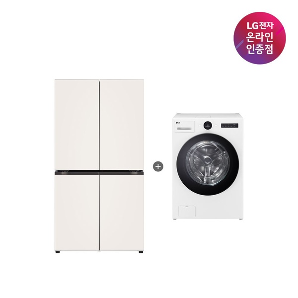 LG 오브제컬렉션 냉장고 + LG 트롬 워시타워 (T876MEE111+FH25WA)
