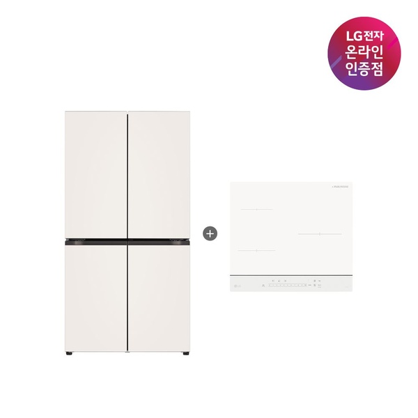 LG 오브제컬렉션 냉장고 + 디오스 인덕션 (T876MEE111 + BEI3QKHLOE)