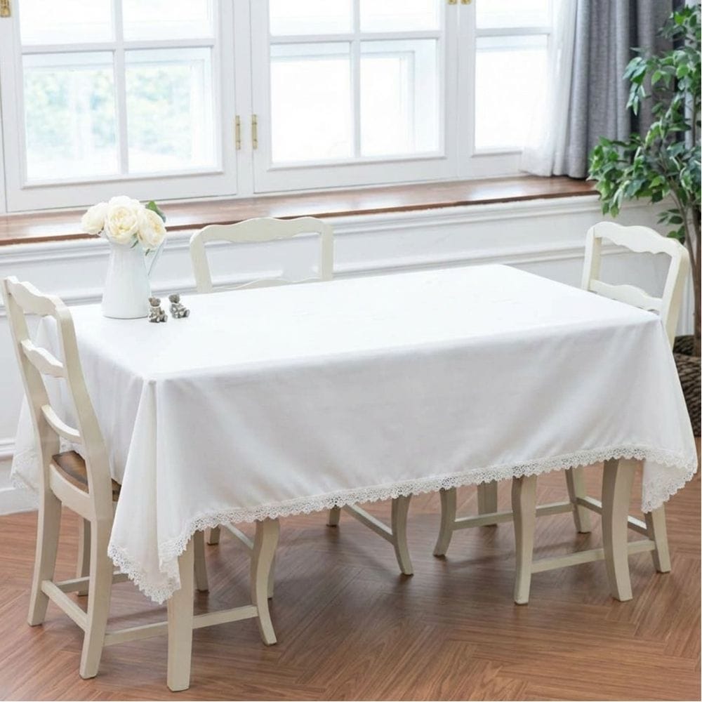 오늘의집 제이에스맘 무지 레이스 방수 테이블보 모던 식탁보 4type 3color